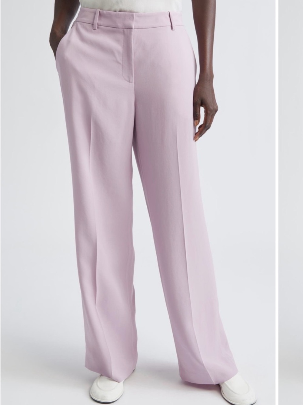 Lafayette 148 Gates pants in Soft Lilac